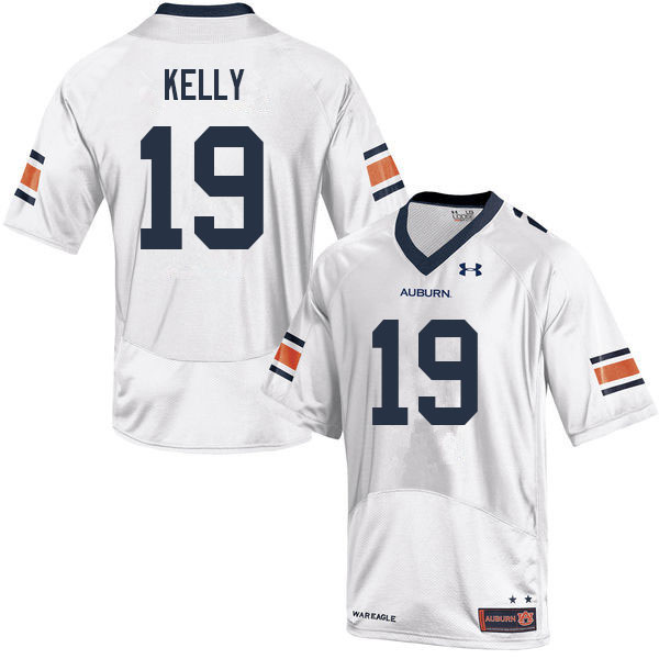 Men #19 Omari Kelly Auburn Tigers College Football Jerseys Sale-White - Click Image to Close